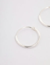 Sterling Silver Hoop Earrings 12mm - link has visual effect only