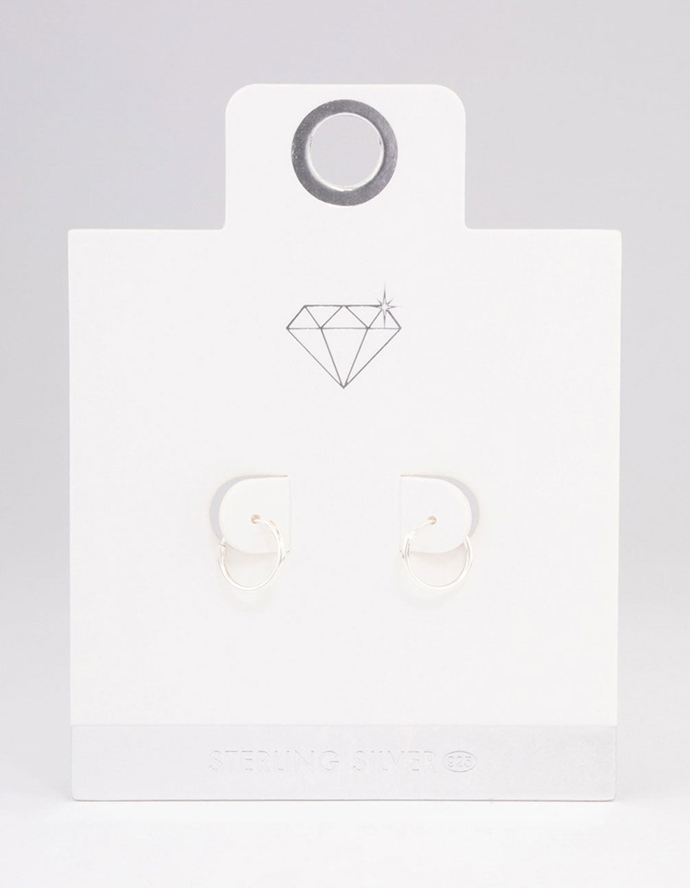 Sterling Silver Hoop Earrings 10mm