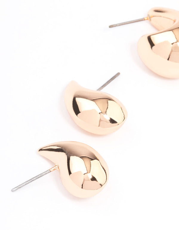 Gold Multi Teardrop Earring Pack