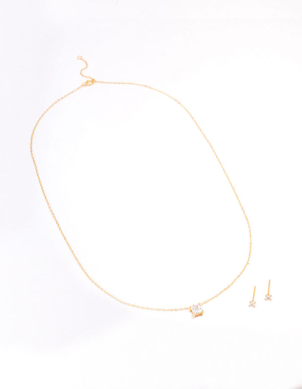 Gold Plated Sterling Silver Princess Jewellery Set