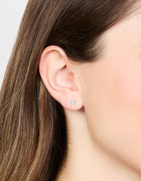 Sterling Silver Baby Pear Cubic Zirconia Stud Earrings - link has visual effect only