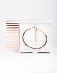 Rose Gold Diamante Toggle Bracelet - link has visual effect only
