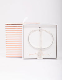 Silver Glitter Toggle Bracelet - link has visual effect only