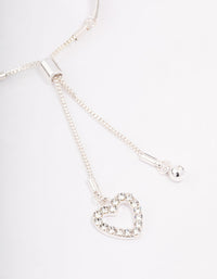 Silver Glitter Toggle Bracelet - link has visual effect only