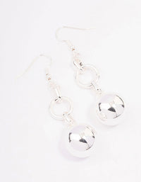 Silver Ball Chain Drop Earrings - link has visual effect only