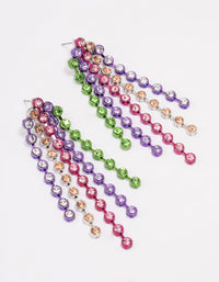 Rainbow Cup Chain Drop Earrings - link has visual effect only
