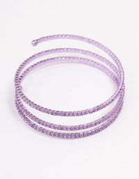 Lilac Cup Chain Wrapped Wrist Cuff - link has visual effect only
