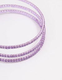 Lilac Cup Chain Wrapped Wrist Cuff - link has visual effect only