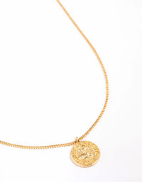 Gold Plated Aries Star Sign Pendant Necklace - link has visual effect only