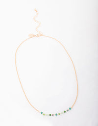 Gold Bead Chain Short Necklace - link has visual effect only
