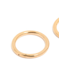 Gold Plated Titanium Fine Sleeper Earrings 6mm - link has visual effect only