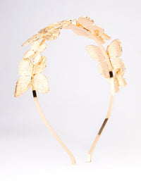 Gold Decorative Butterfly Headband - link has visual effect only
