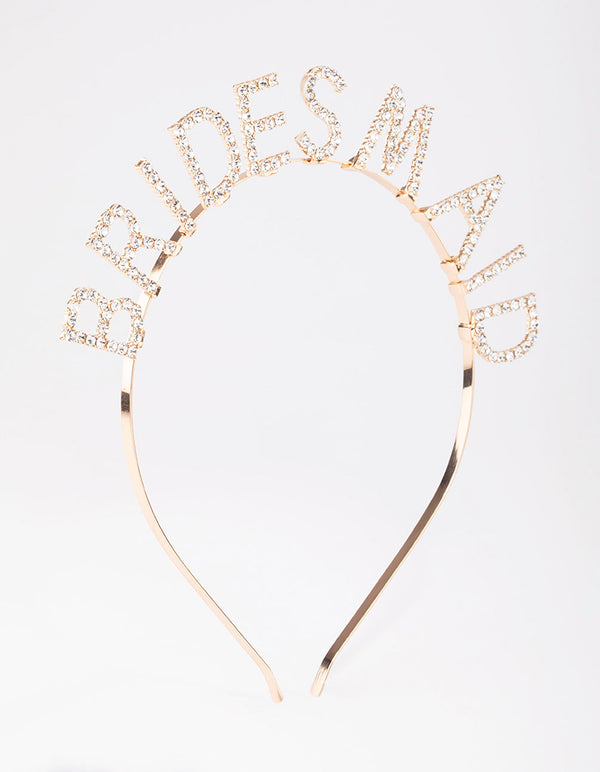 Gold Diamante Bridesmaid Headband