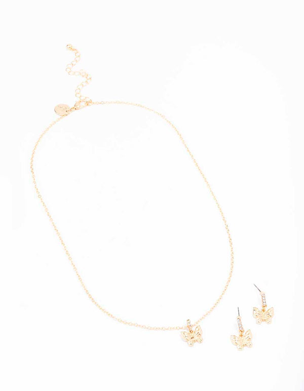 Forever 21 Women's Butterfly Rhinestone Choker Necklace in Clear/Silver |  CoolSprings Galleria
