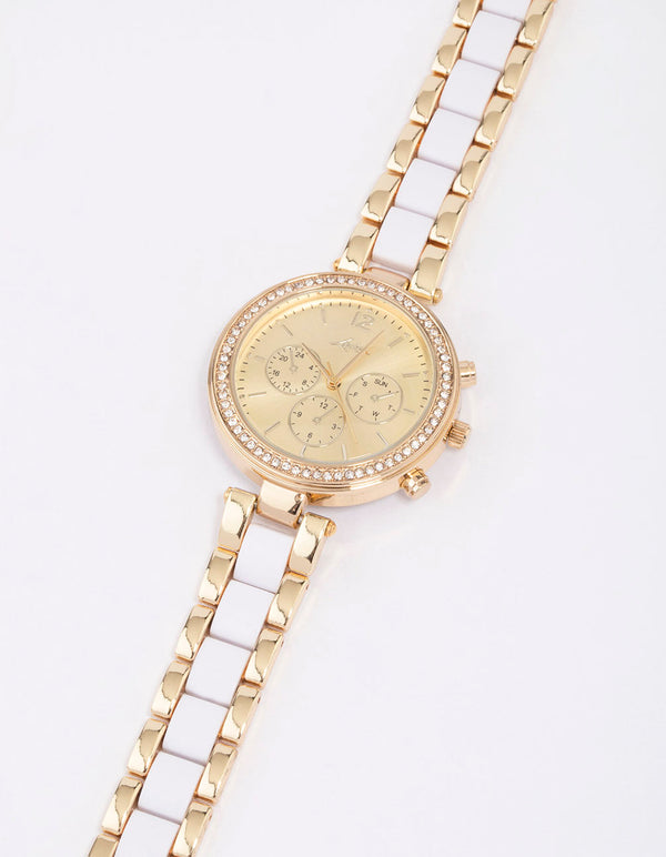 Gold & White Two-Toned Oyster Watch