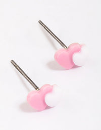 Double Heart Stud Earrings - link has visual effect only