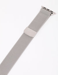 Silver Mesh Strap Watch Band 38/40/41mm - link has visual effect only