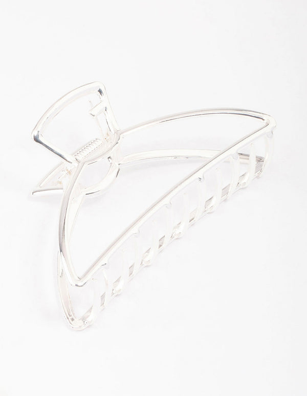 Silver Large Outline Hair Claw Clip Lovisa