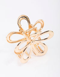 Gold Daisy Flower Hair Claw Clip - link has visual effect only