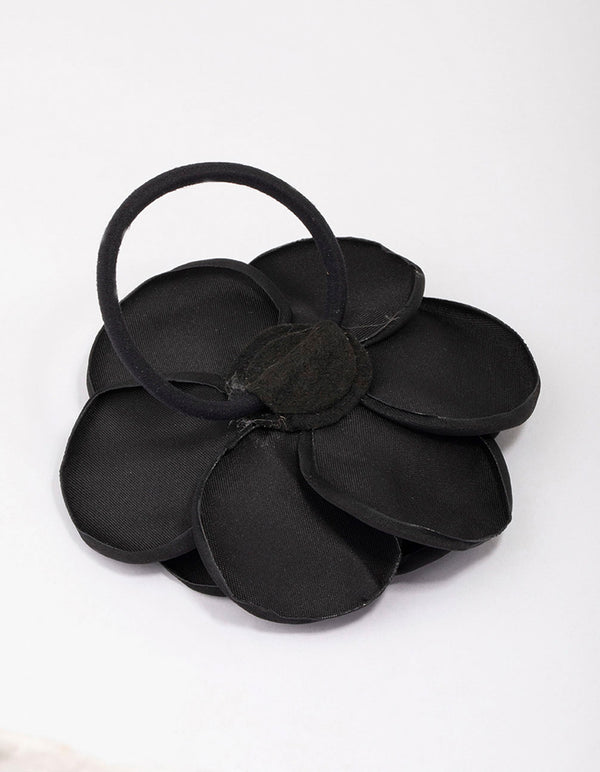 Black Rosette Hair Tie