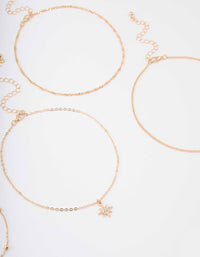 Gold Celestial Choker Necklace 6-Pack - link has visual effect only