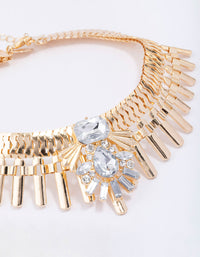 Gold Decorative Geometric Choker - link has visual effect only