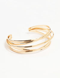 Gold Interlaced Wrist Cuff - link has visual effect only