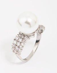 Silver Cubic Zirconia Trail Wrapped Ring - link has visual effect only