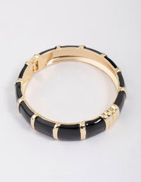 Black & Gold Square Bangle - link has visual effect only