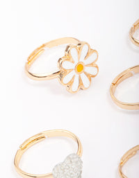 Kids Pearl Bunny Ring 6-Pack - link has visual effect only