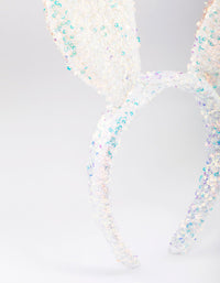 Kids Fabric Sequin Bunny Ears Headband - link has visual effect only