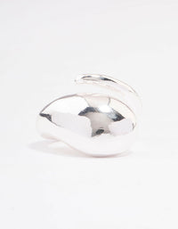 Silver Plated Puffy Cocktail Ring - link has visual effect only