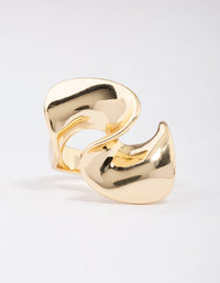 Gold Plated Metal Twisted Ring - link has visual effect only