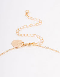 Gold Resin Flower Pendant Necklace - link has visual effect only