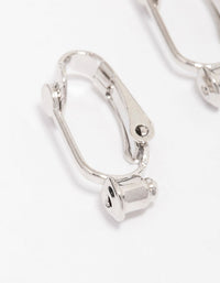 Silver Clip On Stud Earring Converter - link has visual effect only