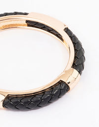 Gold & Black Textured Bangle - link has visual effect only