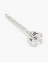Surgical Stainless Steel 3MM Cubic Zirconia Piercing Stud - link has visual effect only