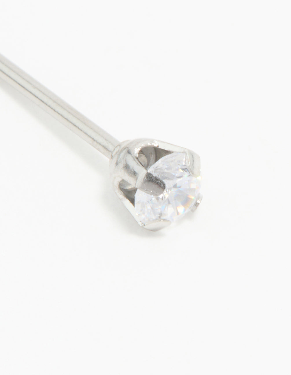 Surgical Stainless Steel 3MM Cubic Zirconia Piercing Stud