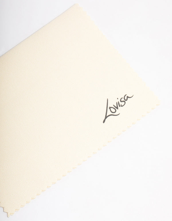 Cream Fabric Polishing Cloth