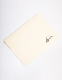 Cream Fabric Polishing Cloth - link has visual effect only