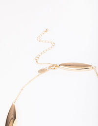 Gold Statement Beaded Necklace - link has visual effect only