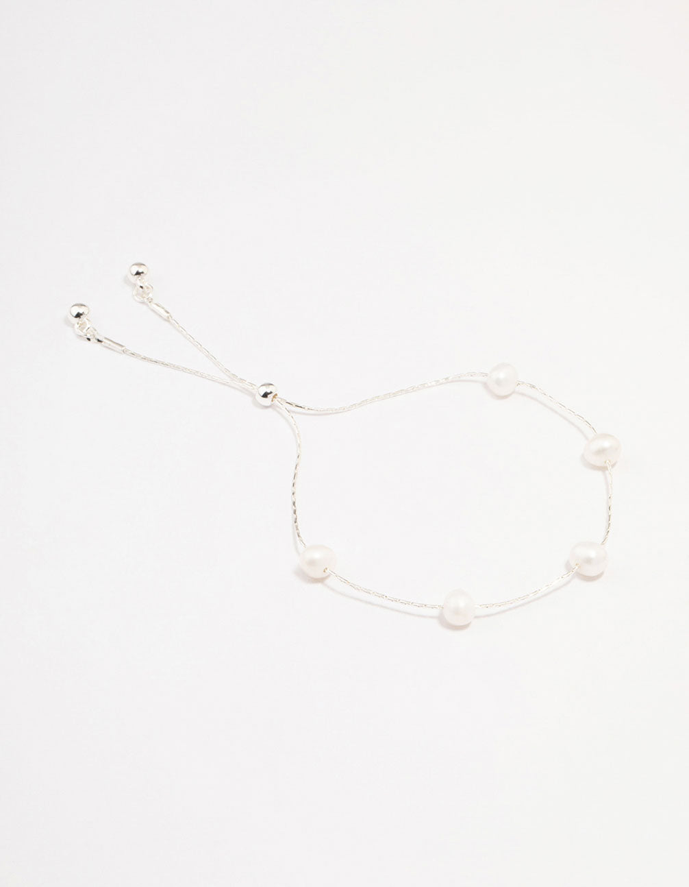 Silver Plated Freshwater Pearl Dotted Bracelet