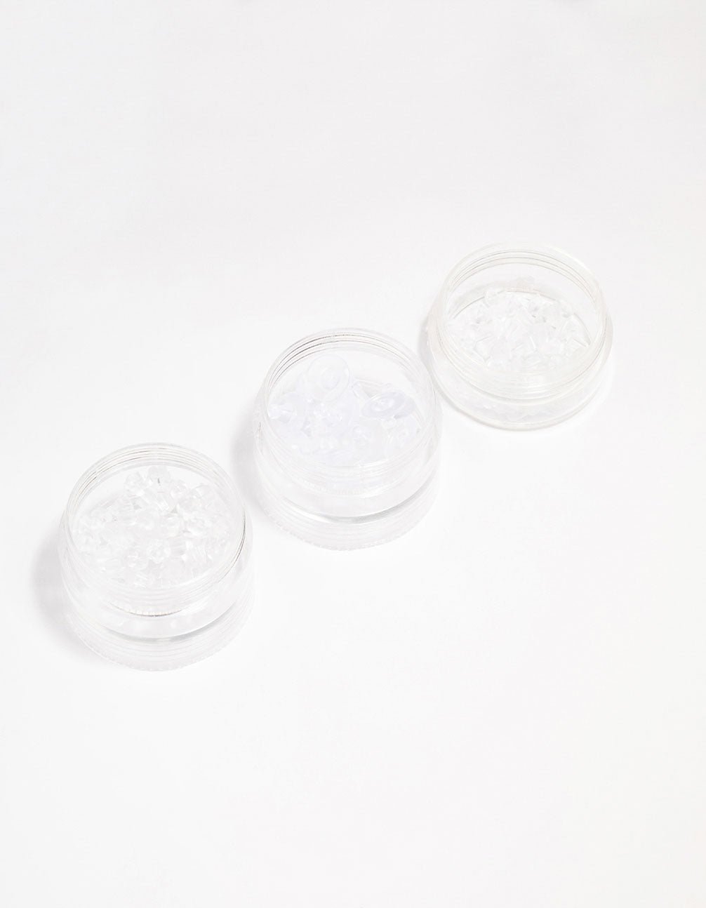 Mixed Silicone Ear Backs 3 Tier Tub