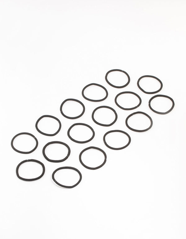 Black Basic Fabric Hair Tie