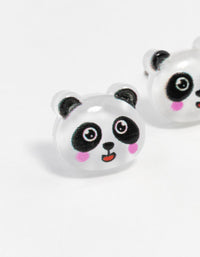 Blush Panda Stud Earrings - link has visual effect only