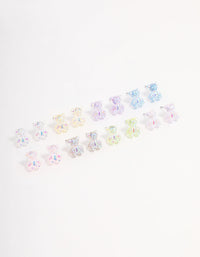 Silver Gummy Bear Earring 8-Pack - link has visual effect only