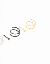 Mixed Metals Spiral Nose 6-Pack - link has visual effect only