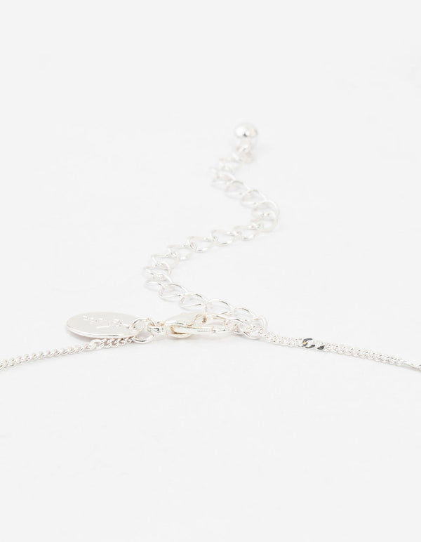 Red & Gold Coated Bow Drop Heart Stud Earrings