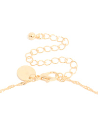 Gold Flat Solid Cross Necklace - link has visual effect only