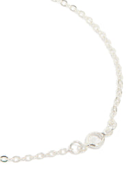 Silver Pearl Station & Diamante Bracelets 2-Pack - link has visual effect only